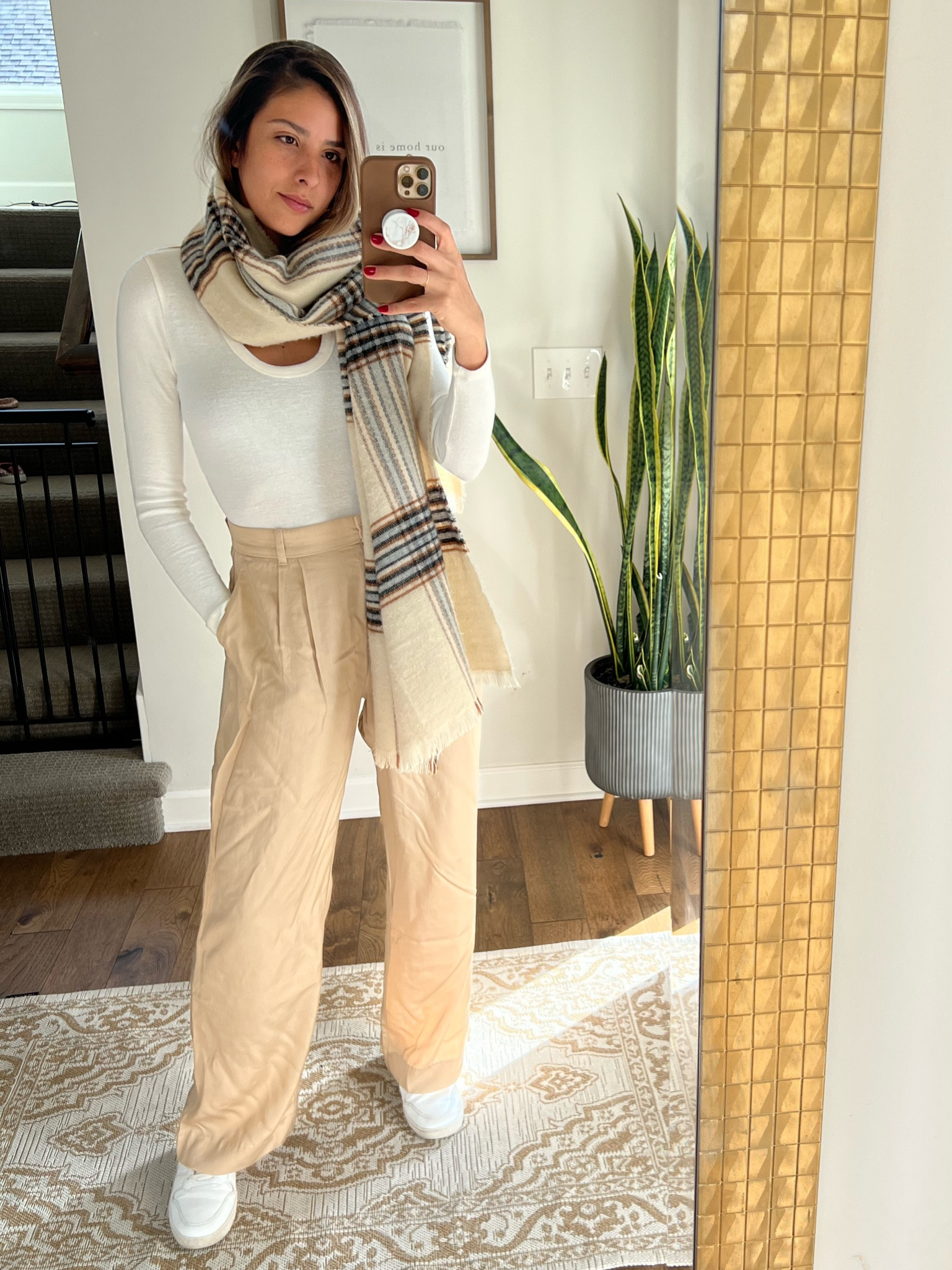 Tailored Wide Leg Pant, body suit, maxi scarf!
#momstyle #abercrombie #wideleg #style #competition

#LTKstyletip #LTKunder100 #LTKFind