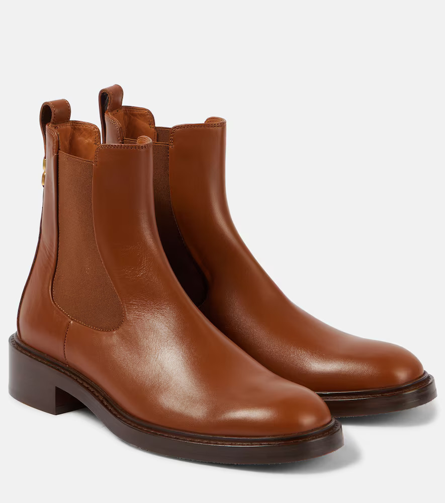 ChloÃ© Marcie leather Chelsea boots | Mytheresa (US/CA)