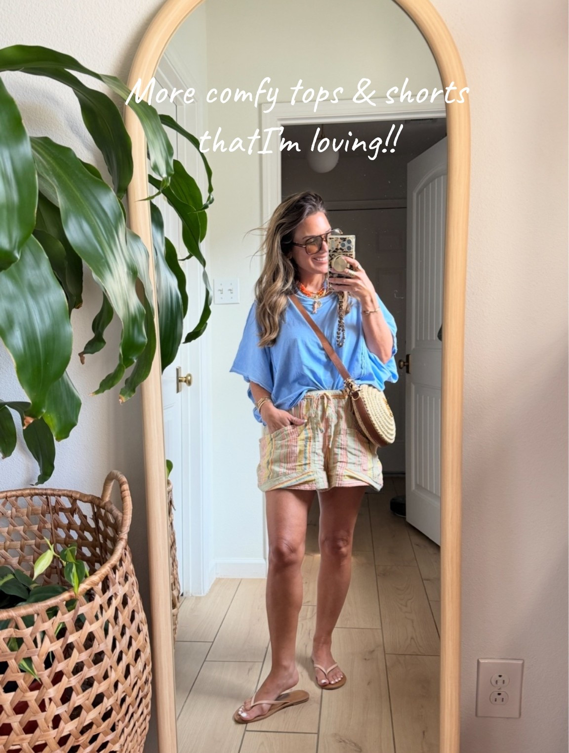 These tops are oversized and so comfy!! 
Bought in 3 colors. They are pricier but worth it!! Wearing size small!

#LTKootd #LTKOver40 #LTKPetite