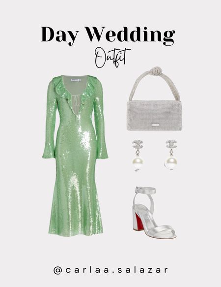 Day wedding outfit to die for, sparkles everywhere with midi dress
#selfportrait #christianloubutin #chanel #cultgaia

#LTKitbag #LTKwedding #LTKstyletip