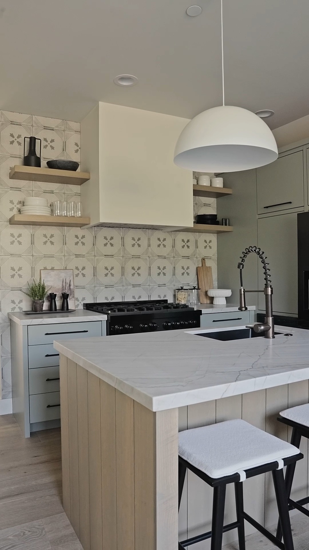 Love this kitchen so much! One of my fave tiles— on sale now. I think this one is more timeless cause it’s neutral toned and has a more subtle pattern

#LTKmorningroutine #LTKHome #LTKSaleAlert