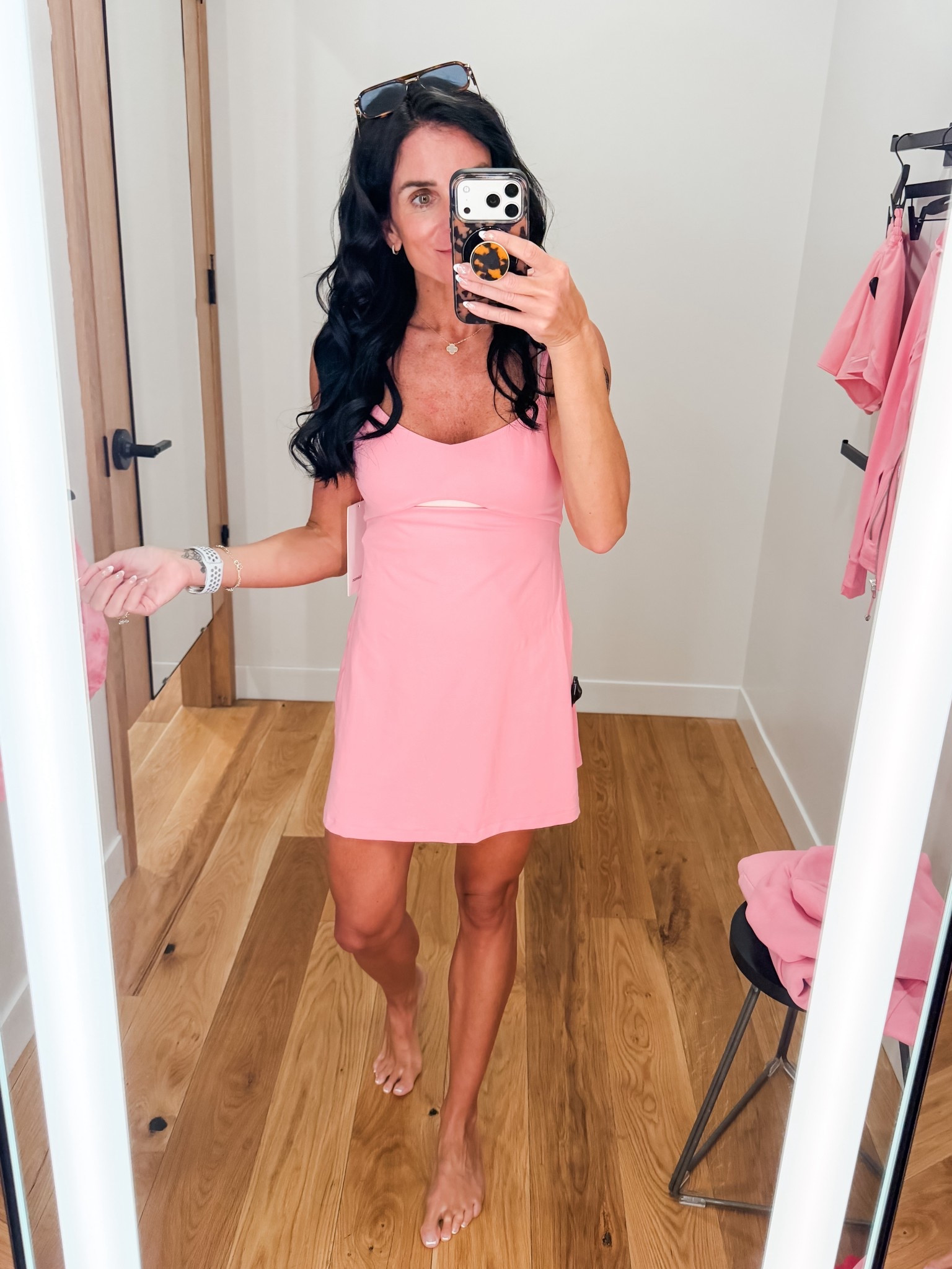 Wearing a 6 in this cute little dress with attached shorts for easy going to the bathroom !

#LTKootd #LTKfitnessgoals #LTKActive