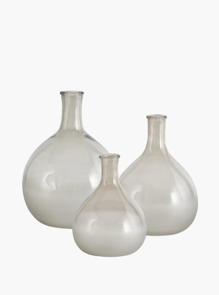 Frosted Grey Glass Bottles | The Style Edit Collective