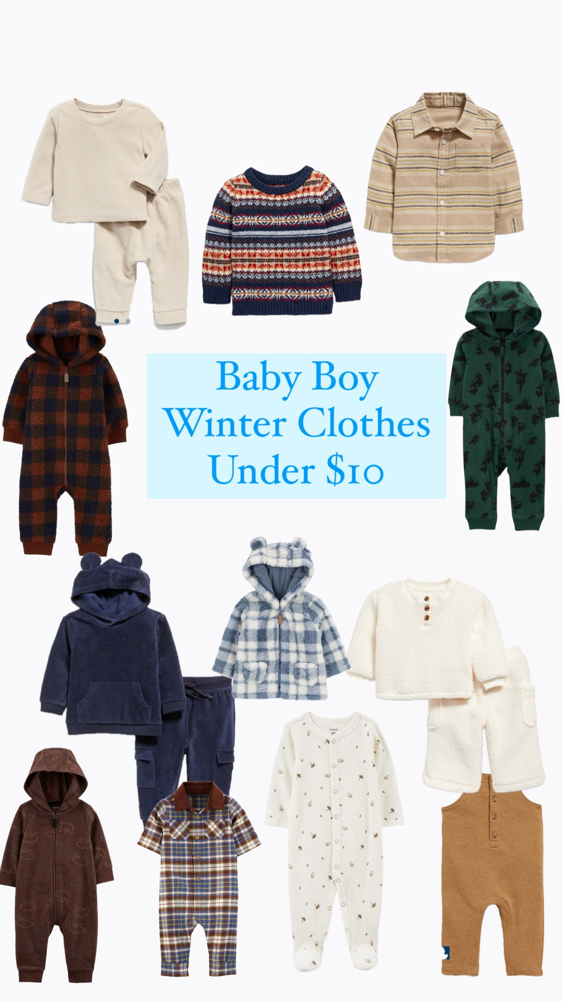 Baby Boy Winter Clothes.

On sale right now! Most pieces are $5, but goes up to $10!


#baby #babyboy #babyclothes #babywinterclothes #babyoutfits #babyboyoutfits #sale #sales #oldnavy #carters

#LTKsalealert #LTKbaby #LTKkids
