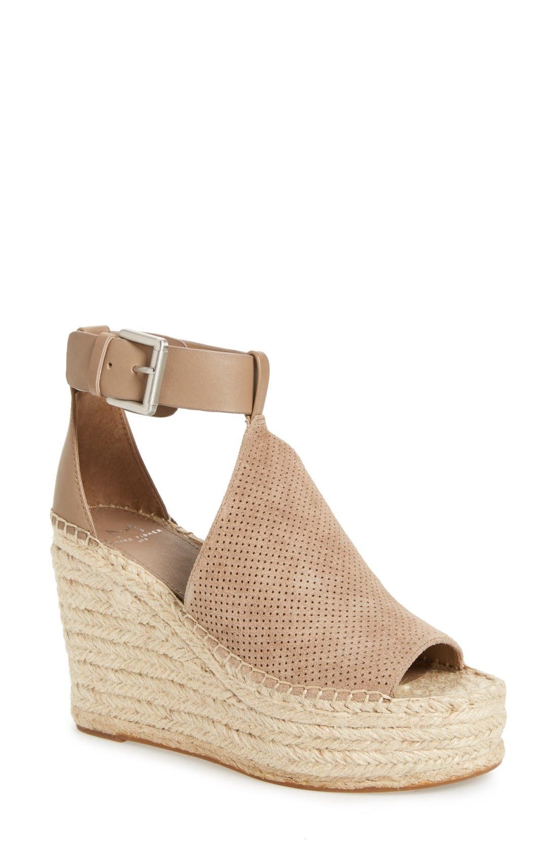 Annie Perforated Espadrille Platform Wedge (Women) | Nordstrom