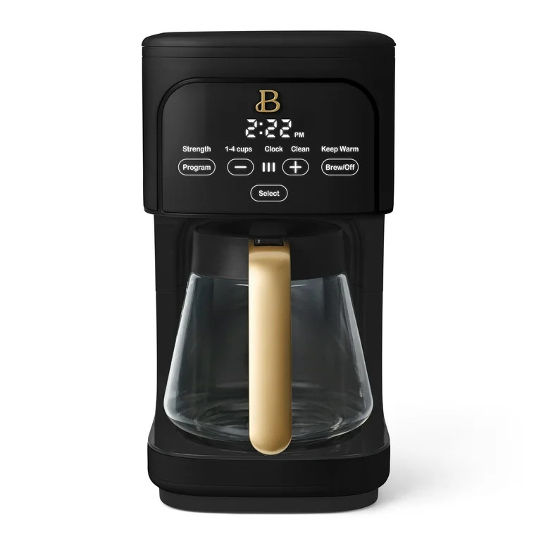 Beautiful 12 cup Programmable Coffee Maker, Black Sesame by Drew Barrymore | Walmart (US)