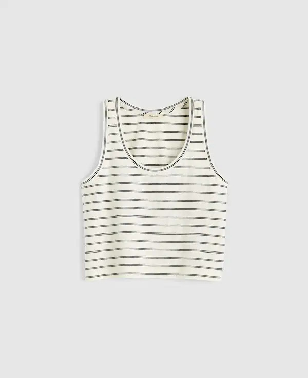 The Easy Crop Scoopneck Tank in Soft Slub | Madewell