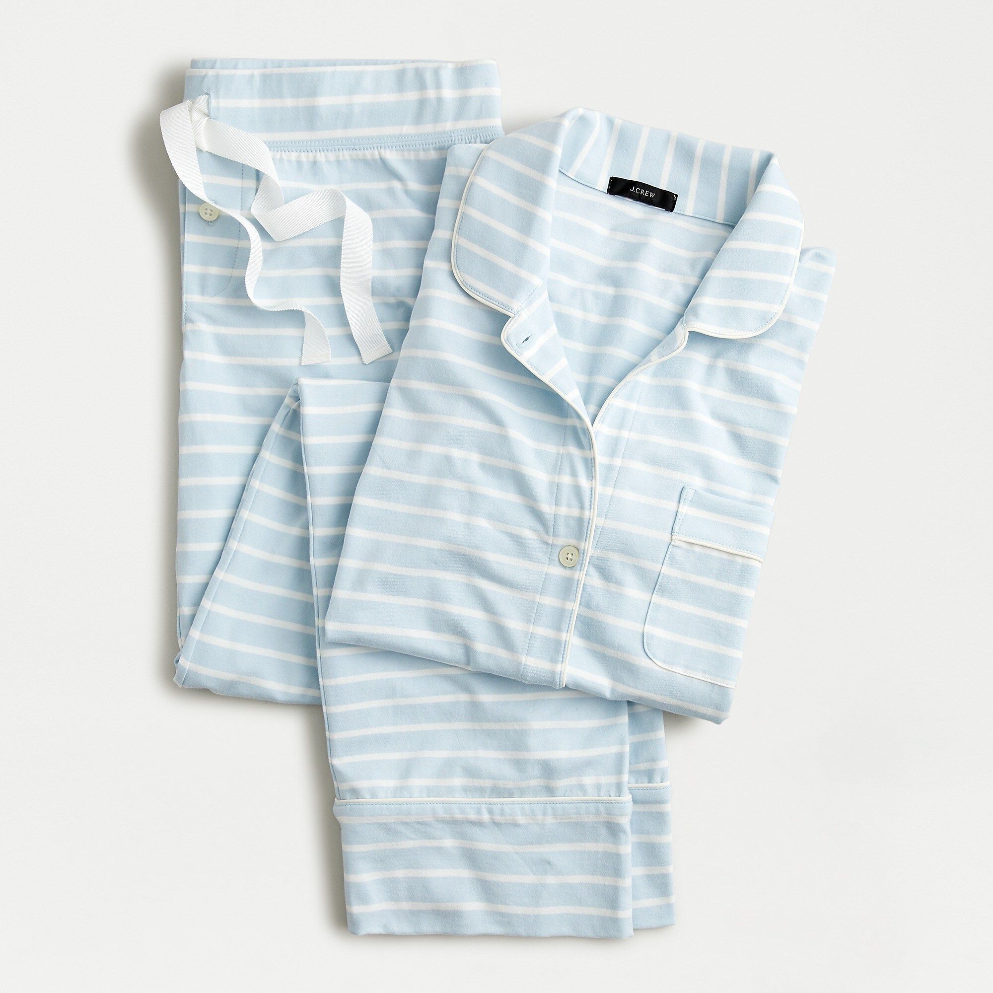 Dreamy long-sleeve pajama set in stripe | J.Crew US
