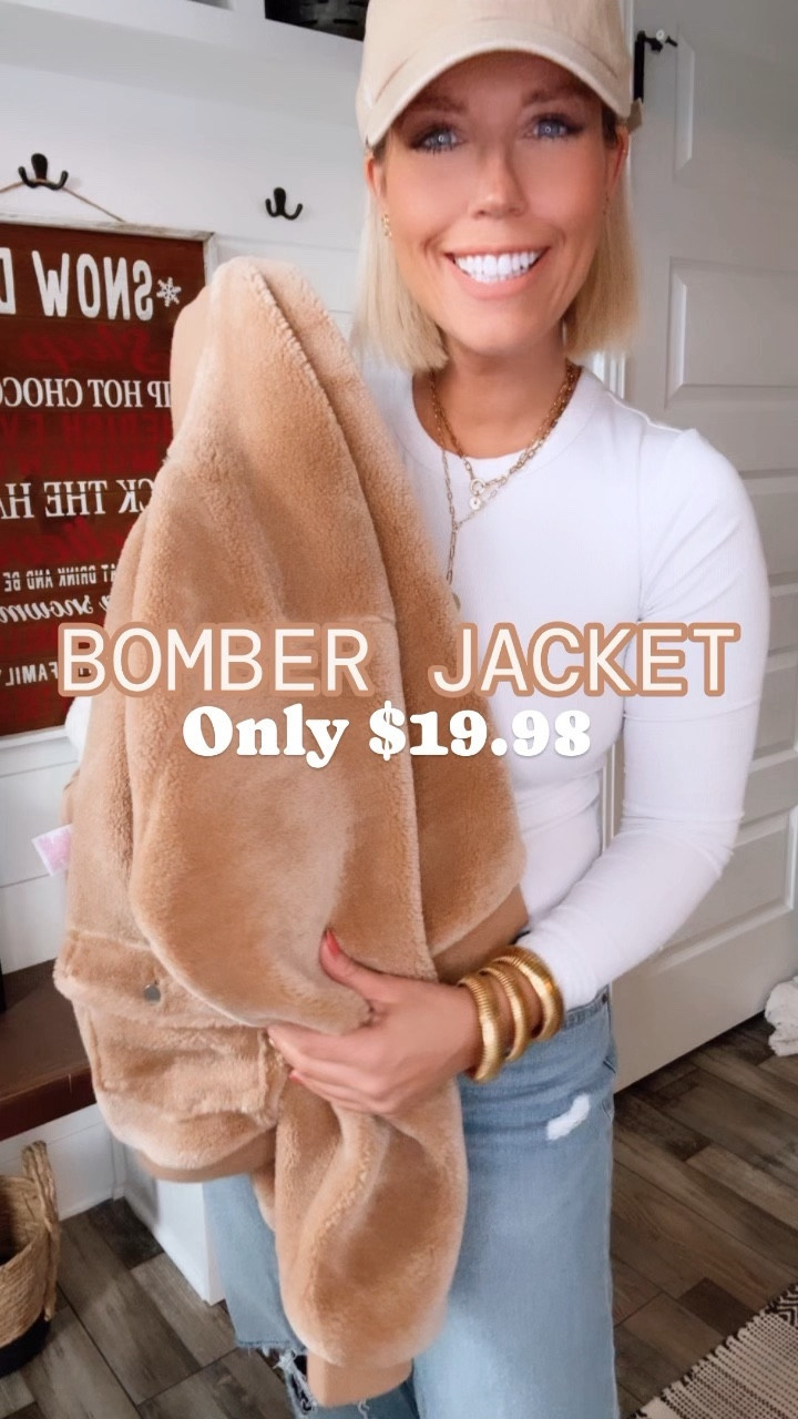 Bomber jacket large
Tee medium
Jeans size 4 regular length 
Shoes TTS



#LTKstyletip #LTKfindsunder50 #LTKfindsunder100