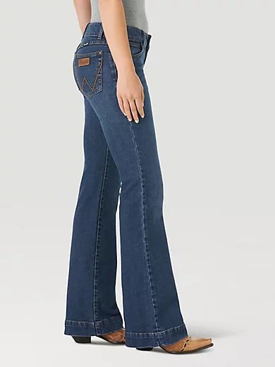 Women's Wrangler Retro® Mae Wide Leg Trouser Jean in Faeleen | Wrangler