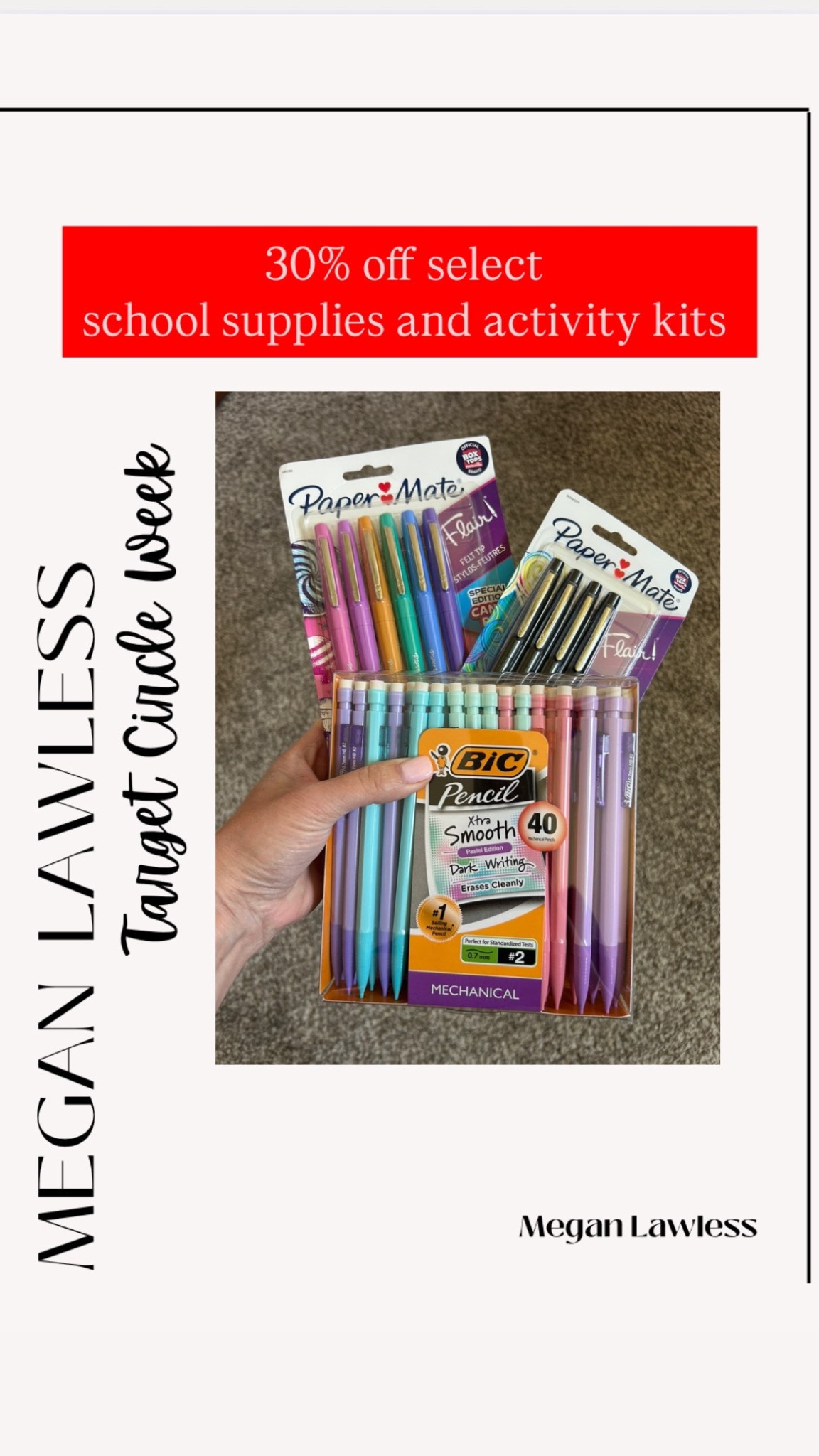 30% off select school supplies 

#LTKFamily #LTKFindsUnder50 #LTKSaleAlert