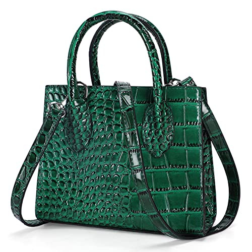 FRANSHION handbags for women，mini purses for women，cute small purse,small crossbody bags for women trendy（Green crocodile print） | Amazon (US)