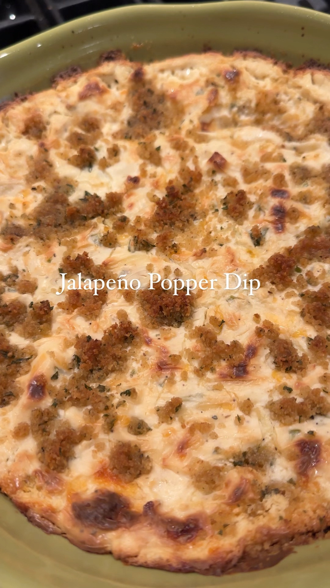 Jalapeño Popper Dip

1 block of reduced fat cream cheese 
3/4 cup light sour cream 
1 cup freshly shredded Monterey Jack cheese 
1 cup freshly shredded cheddar cheese
1-2 jalapeños, diced. Seeds omitted, or add to your desired heat liking. 
1 tsp garlic powder
1/2 tsp cracked pepper 
1/2 tsp salt
1 tsp Gibsons seasoning blend 

1/3 cup panko
2 tbs olive oil

9x11 glass dish

1. Pre heat oven to 375°.
2. To a bowl or mixer add the cream cheese and sour cream. Mix until well combined. 
3. Add in seasonings, jalapeños and cheeses. Mix well. 
4. Spread into a greased baking dish. 
5. Mix together panko and olive oil until it has the texture of wet sand. Sprinkle on top. 
6. Bake for 25-35 minutes until bubbling. Broil for 1 minute at the end to get the top golden brown. 

Serve with pita crackers, pretzels and veggies. 

#LTKfamily #LTKSeasonal #LTKHoliday