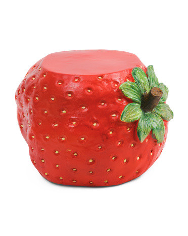 15.7x10.5x13  Strawberry Stool Plant Stand | TJ Maxx