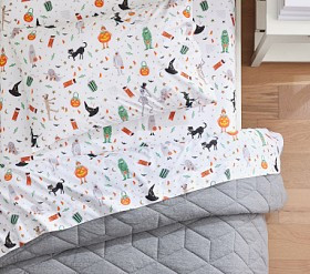 Rifle Paper Co. Halloween Glow-in-the-Dark Sheet Set | Pottery Barn Kids