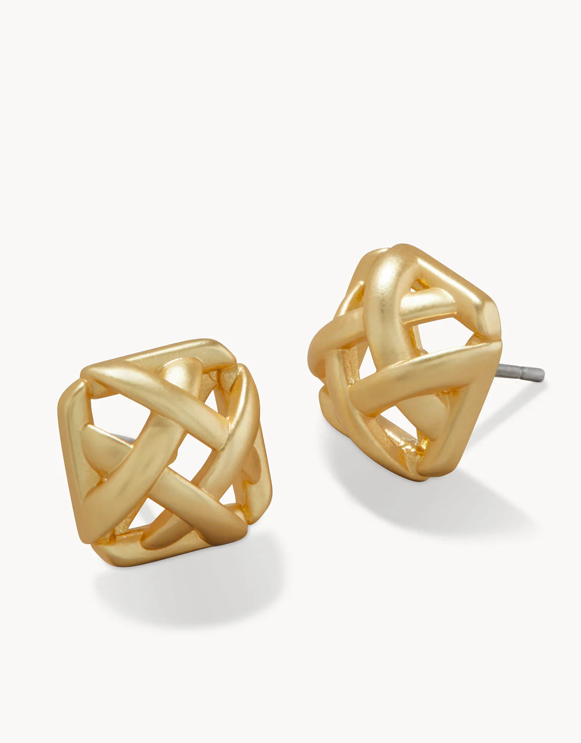 Cane Stud Earrings Gold | Spartina 449