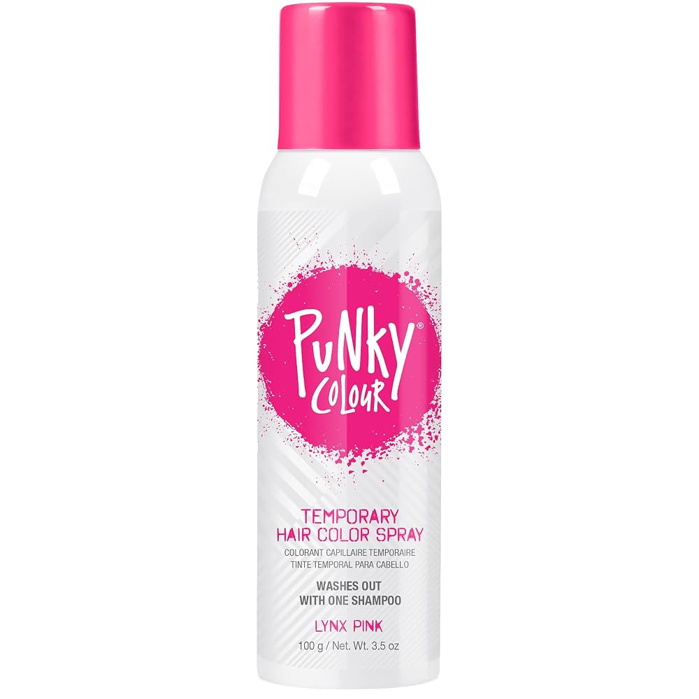 Punky Temporary Hair Color Spray, Lynx Pink, Fast-Drying, Non-Sticky, Non-Damaging, Travel Size H... | Amazon (US)