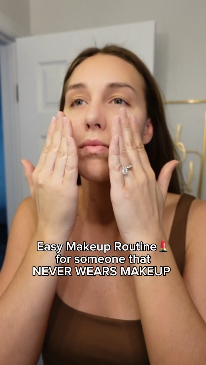 💄SIMPLE MAKEUP ROUTINE even if you never wear makeup! Because I hardly wear makeup anymore… 

Here are my shades: 
-Wet N Wild Tinted hydrator: Light Medium
-NYX Lip Liner: Nude Beige
-Tarte Blush: Pink (travel size)
-Tarte Lip plump gloss: Primrose (travel size)

I use this routine when I’m going out and dressing nice. It’s a little something but not too crazy! 🤪 

[makeup routine, grwm, going out makeup, no makeup look, makeup look] 

#LTKStyleTip #LTKWatchNow #LTKBeauty