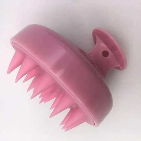 Hair Shampoo Brush Scalp Care Hair Brush with Soft Silicone Scalp Massager (Pink) | Walmart (US)