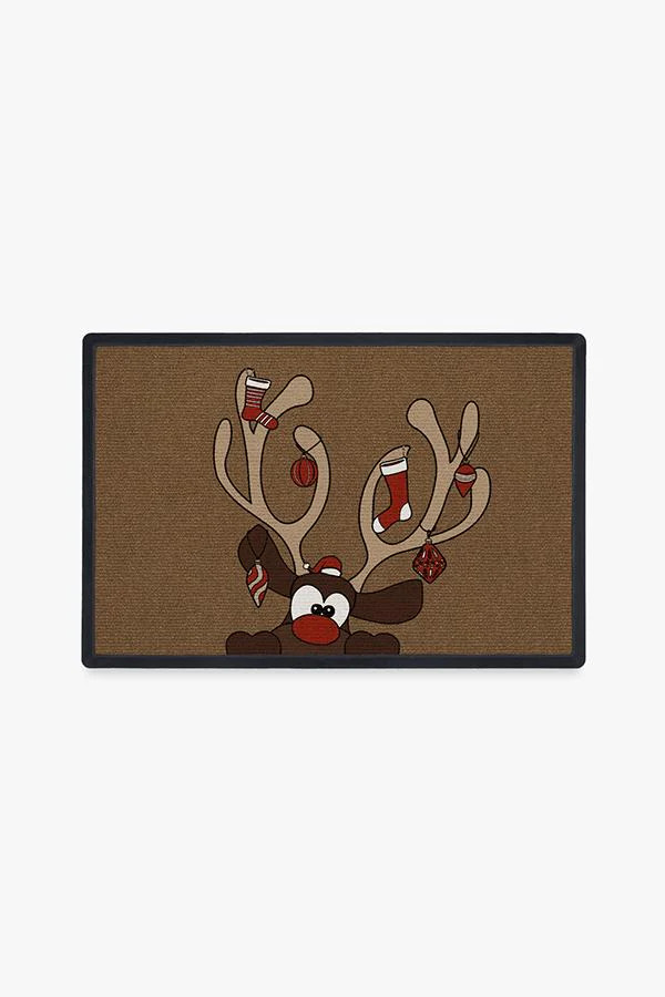 Holiday Reindeer Doormat | Ruggable