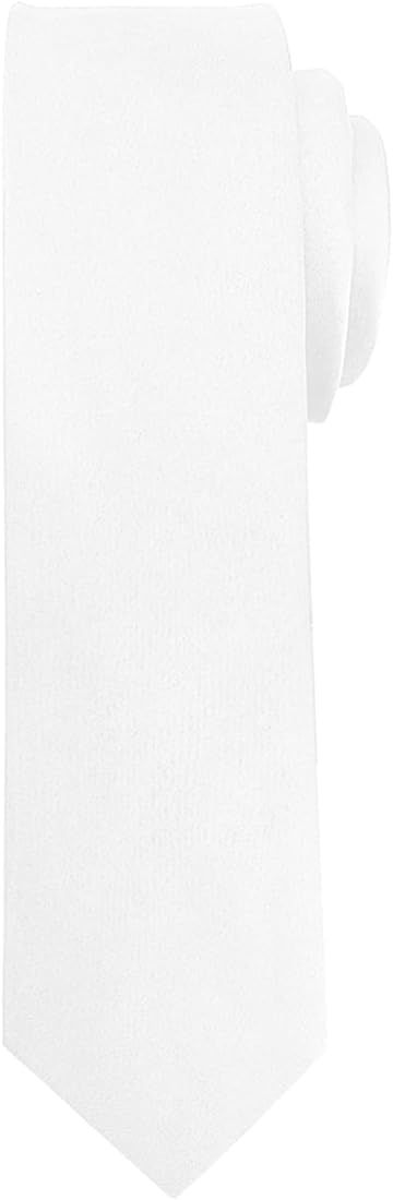 Pensee Men's Ties Solid Pure Color 2.35" (6CM) Plain Slim Necktie Skinny Ties For Men | Amazon (US)