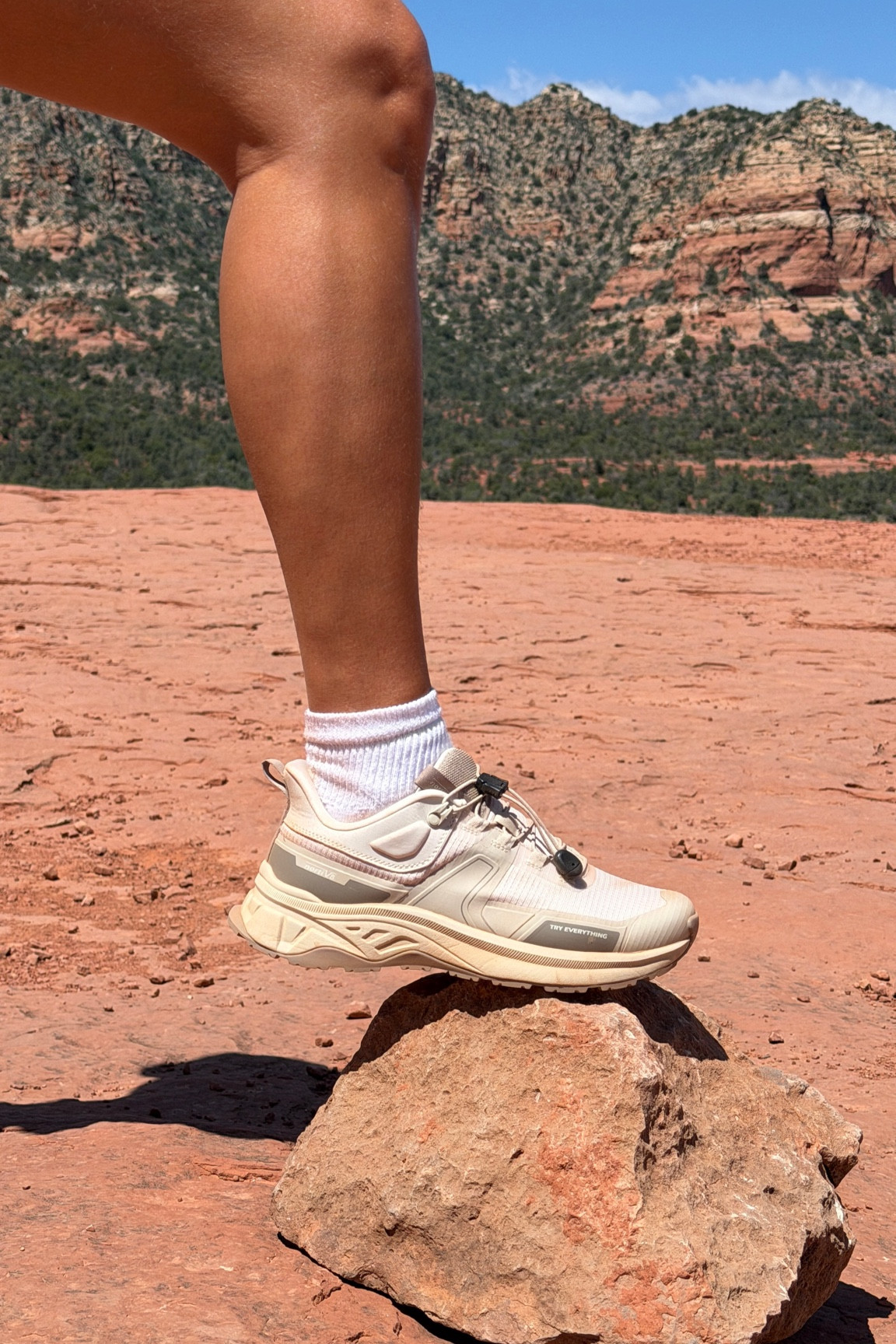 Trail ready, neutral + chic

hiking sneakers, trail shoes, neutral sneakers, travel outfit, athleisure style, comfy shoes, outdoor style, everyday sneakers

#LTKActive #LTKfitnessgoals #LTKTravel