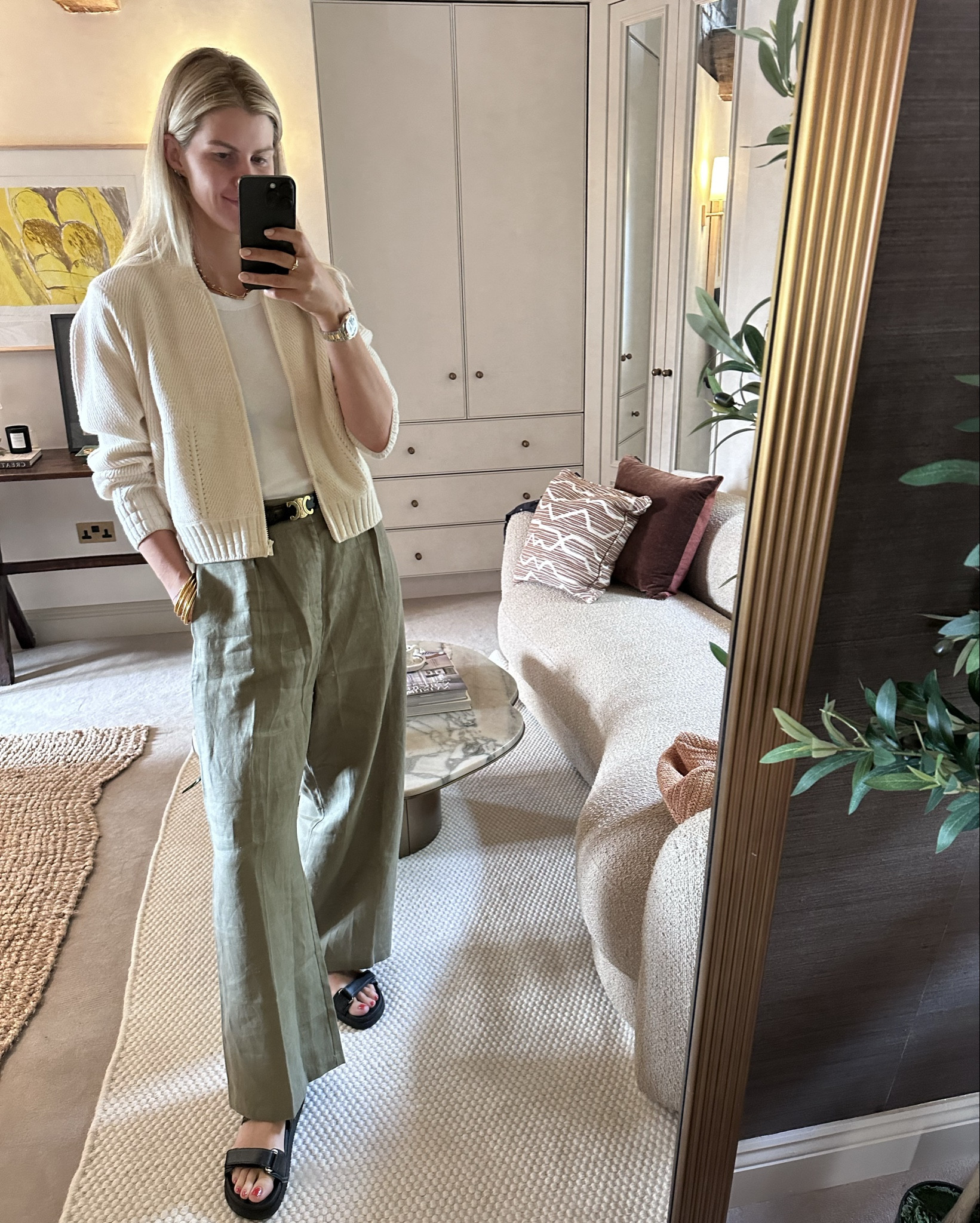 Autumn comfort linen trousers and cardi 

#LTKautumn #LTKeurope #LTKireland