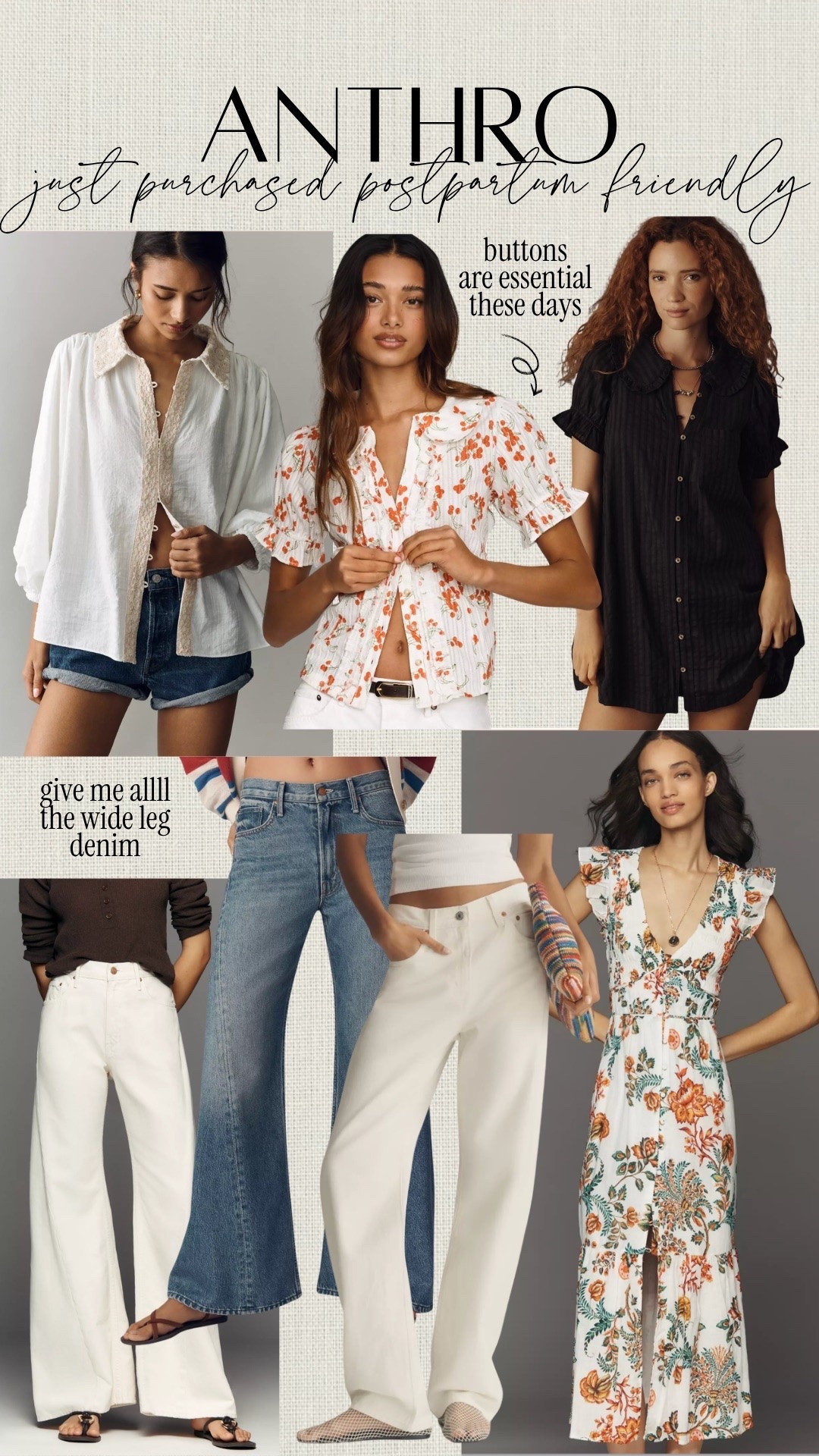 My recent postpartum friendly order!! Use my code SHELBI20 to get 20% off orders $100+ at @Anthropologie

#LTKmomlife #LTKBump #LTKSaleAlert
