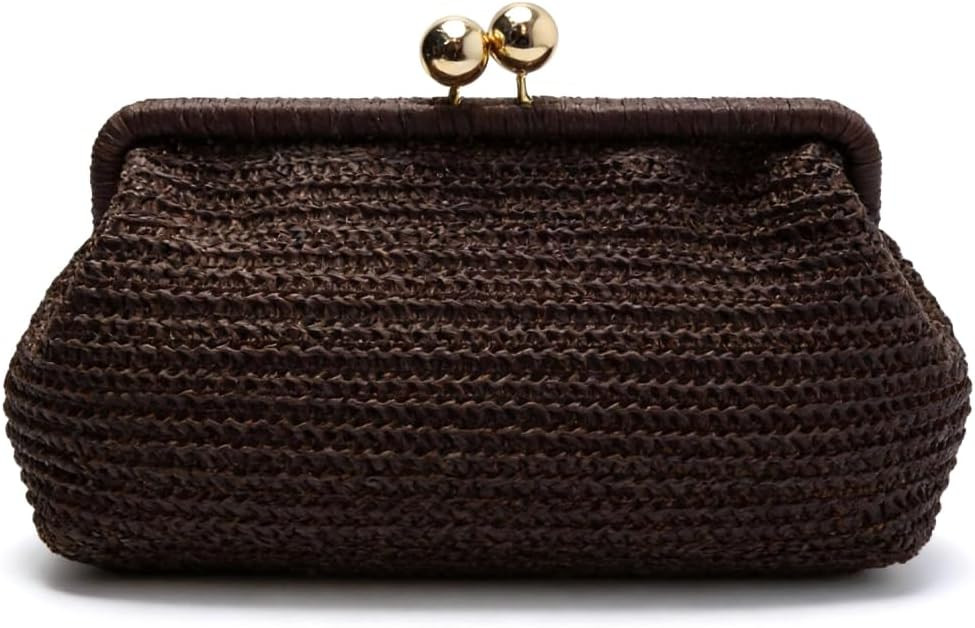 CUXVA Large Straw Clutch Purses Summer Beach Straw Purse for Women Woven Evening Bag | Amazon (US)