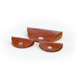 Cord Wrap - 3 Piece Set - British Tan Florentine Leather | Barrington Gifts