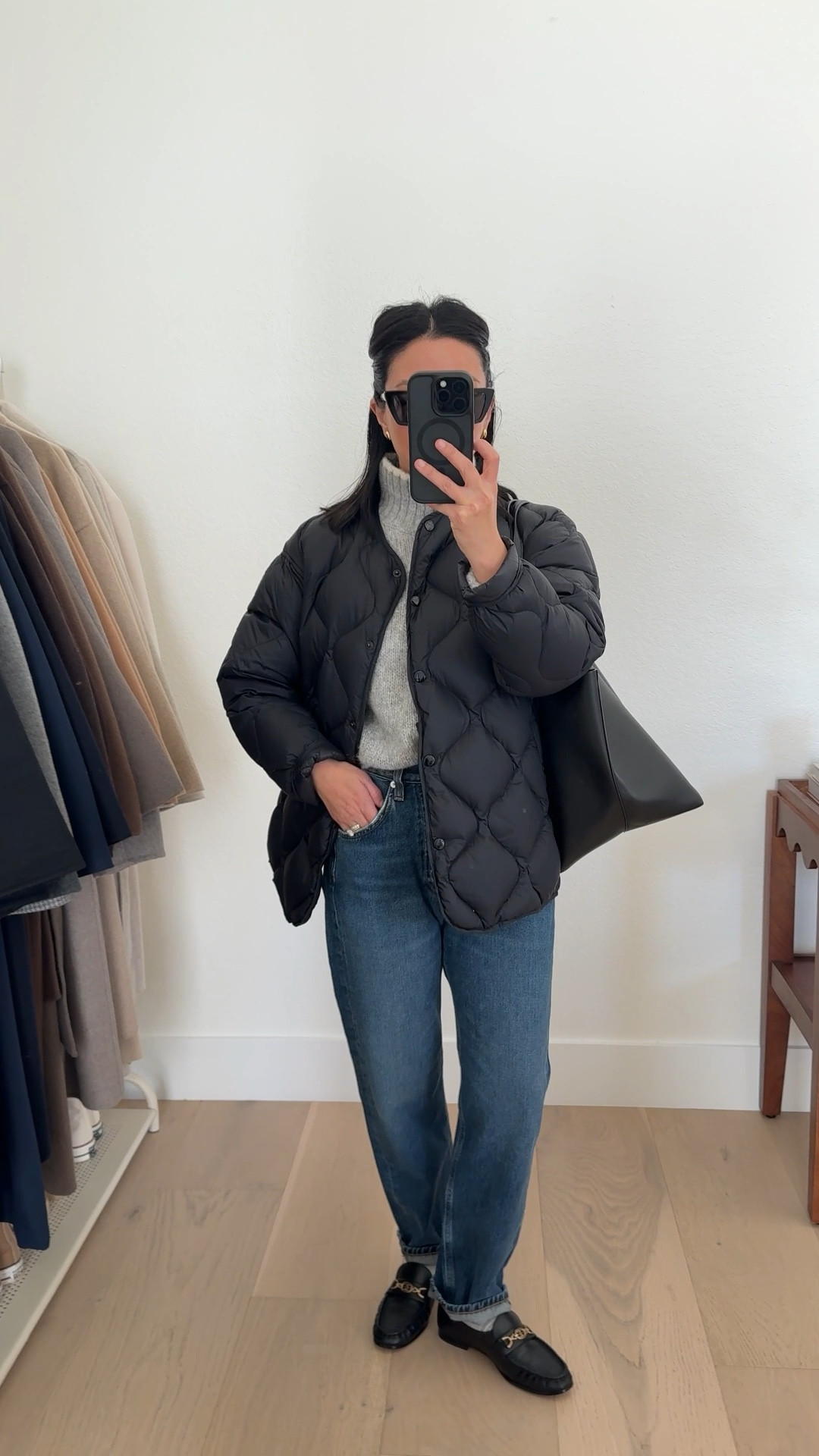 40yr old mom of 2 daily outfit: petite-friendly mid-rise boyfriend jeans. These are relaxed and so comfy. Not keeping them bc the rise is too short, but love the wash and fit. 

Rag & Bone jacket xxs - old
Madewell turtleneck xs
Citizens of Himanity Winslow jeans 24 - Size down 
Sam Edelman loafers 5
Mansur Gavriel tote 
YSL sunglasses 

Petite style, winter style, winter outfits, 

#LTKPetite #LTKootd #LTKmomlife