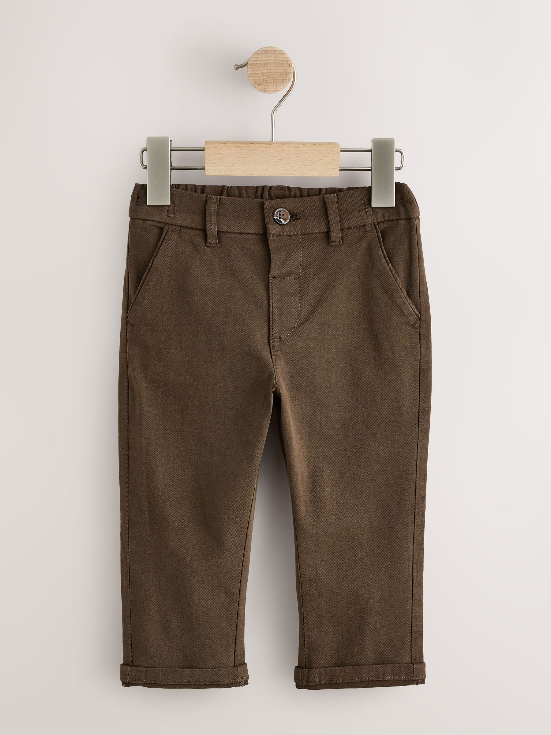 Next Brown Stretch Chino Trousers (3mths-7yrs) | Next US