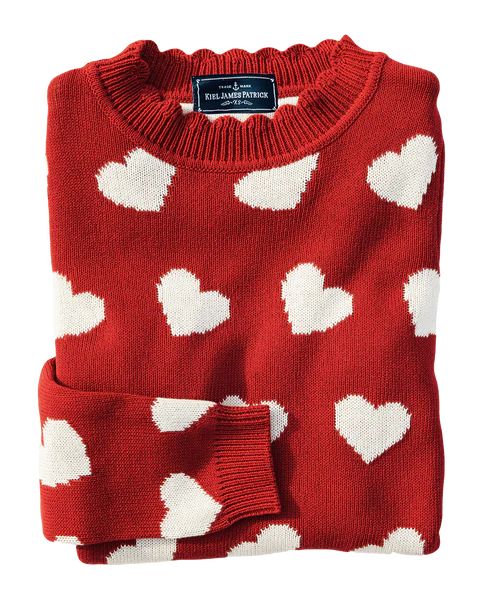 Red Heart Scalloped Sweater | Kiel James Patrick