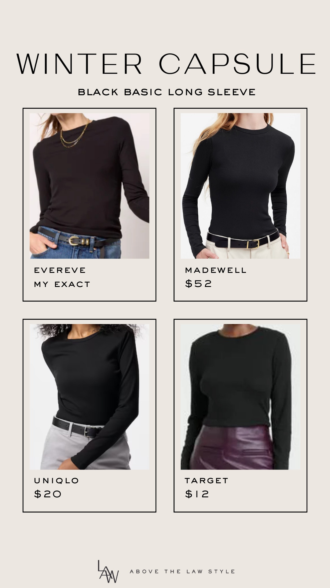Winter Capsule: Black Long Sleeve Shirt

#LTKFindsUnder100 #LTKStyleTip #LTKFindsUnder50