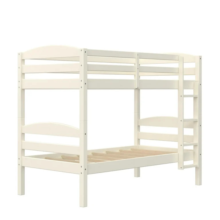 Better Homes & Gardens Leighton Solid Wood Twin-over-Twin Convertible Bunk Bed, Vanilla | Walmart (US)