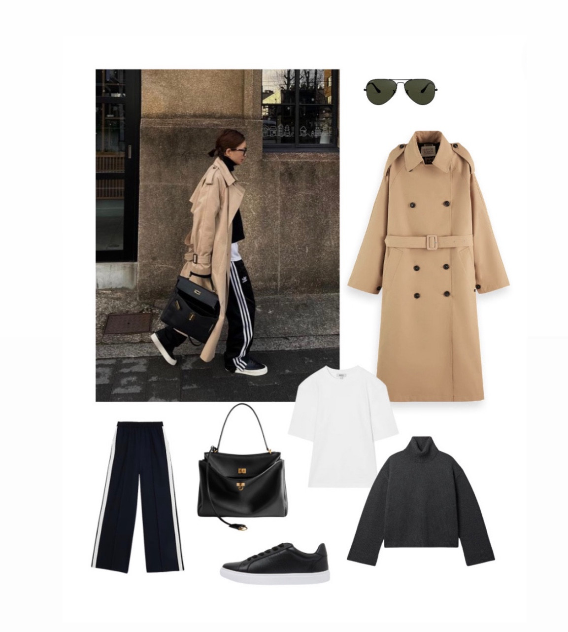 
Sporty luxe ?!
It’s about elevated sportswear pieces that you can easily insert into your every day low key wardrobe .
The styling trick ? It’s about mixing sporty inspired pieces like track pants and sneakers back with your wardrobe staples like a trenchcoat ! Add a designer bag and chic sunglasses - done.
Now you can steal her style 👇👇👇


#LTKaustralia #LTKstyletip #LTKfitness