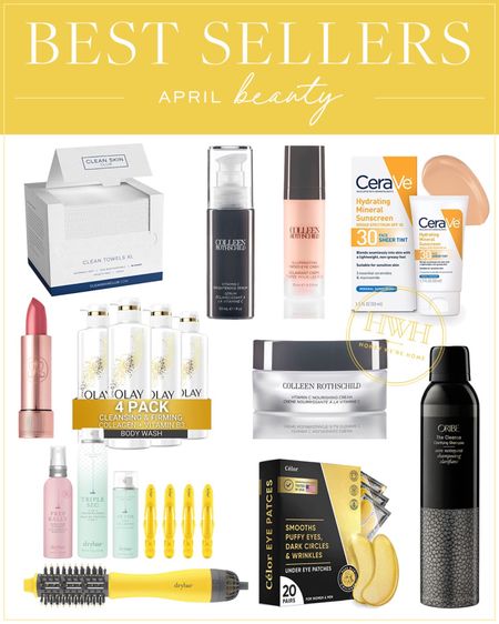 April Best Sellers for Beauty 

Face Towels • Vitamin C Serum • Tinted Eye Cream • CeraVe Moisturizer • Lipstick • Olay Bodywash • Vitamin C Cream • Dry Bar Set • Under Eye Patches • Oribe Clarifying Shampoo

Beauty Finds, DryBar Products, Colleen Rothschild Products, Oribe, Anastasia Lipstick, Oil of Olay

#LTKSeasonal #LTKbeauty #LTKFind