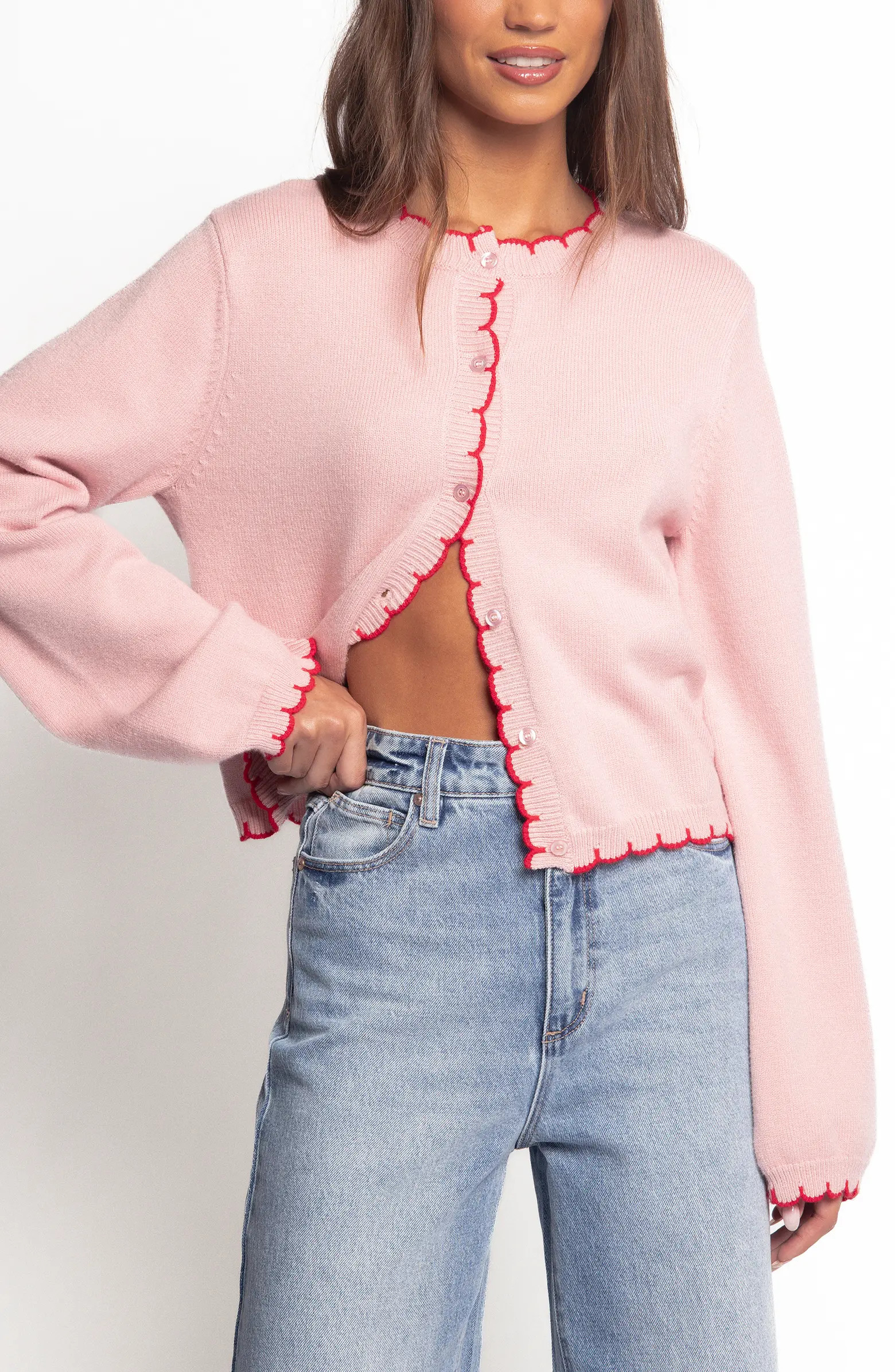 Petal & Pup Payton Scallop Cardigan | Nordstrom | Nordstrom