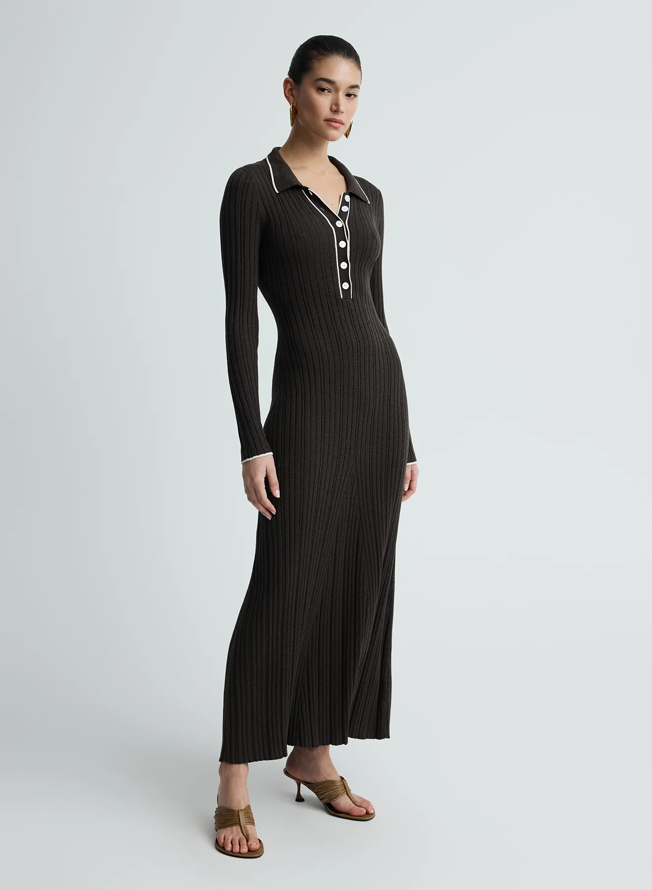 ANGELINA DRESS (CAROB) | Anna Quan (Global)