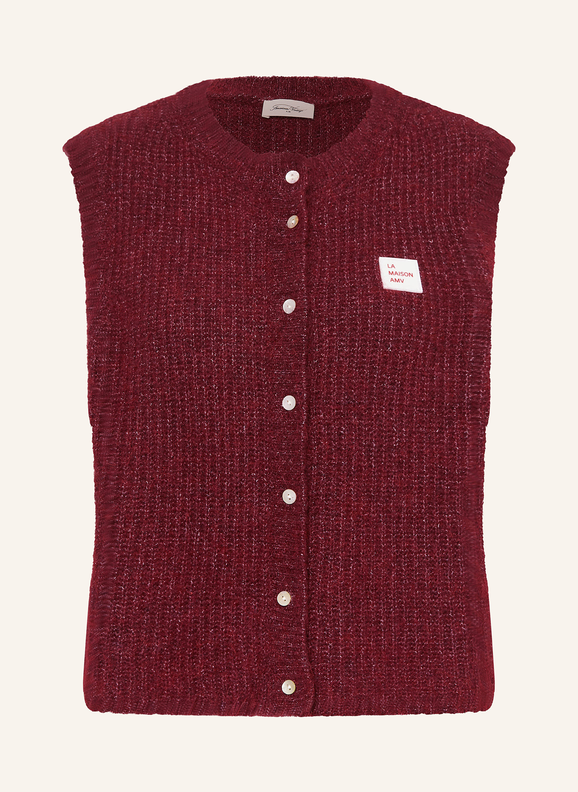 American Vintage Strickweste mit Alpaka in dunkelrot | Breuninger (DACH)