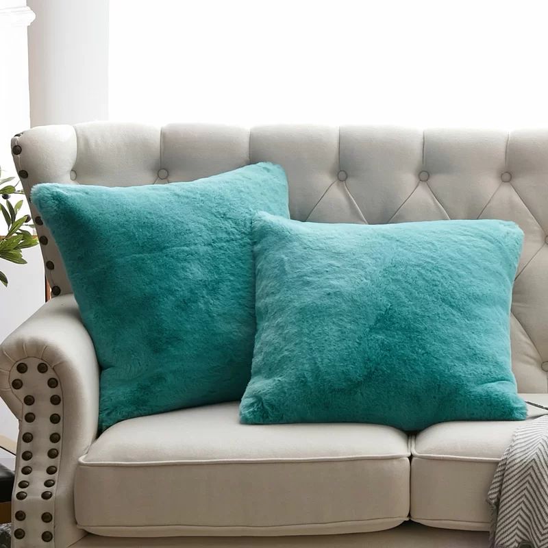 Abel Square Faux Fur Pillow Cover | Wayfair North America