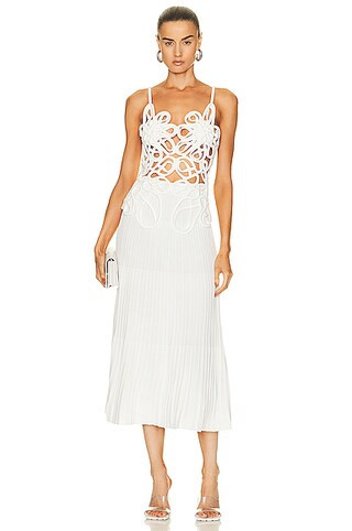 Cult Gaia Nalda Knit Dress in White | FWRD 