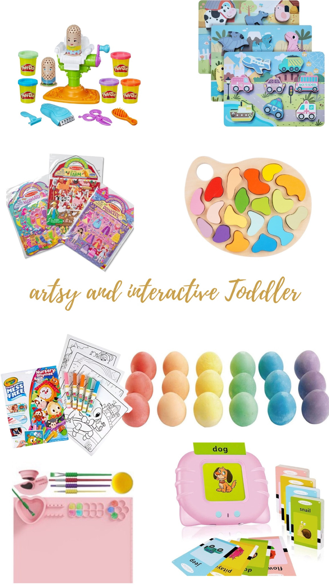 Christmas doesn’t just have to be pointless toys. Interactive activities make great gifts! My toddler loves all of these! 

#LTKGiftGuide #LTKHoliday #LTKkids