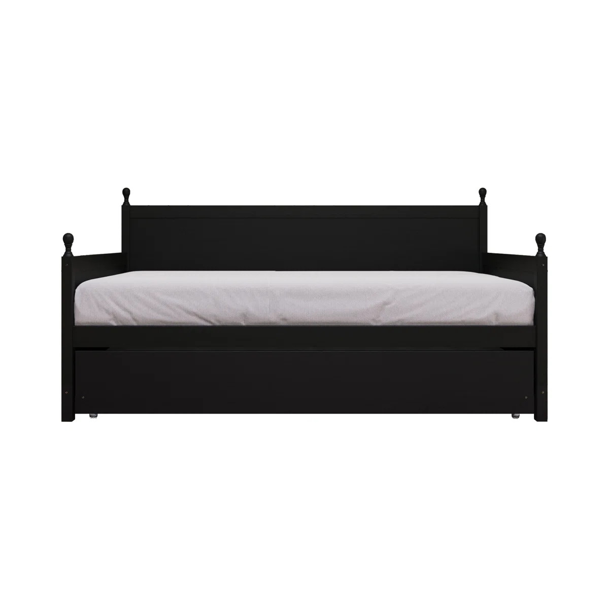 Nyagoa Solid Wood Twin Size Daybed with Twin Size Trundle | Wayfair North America