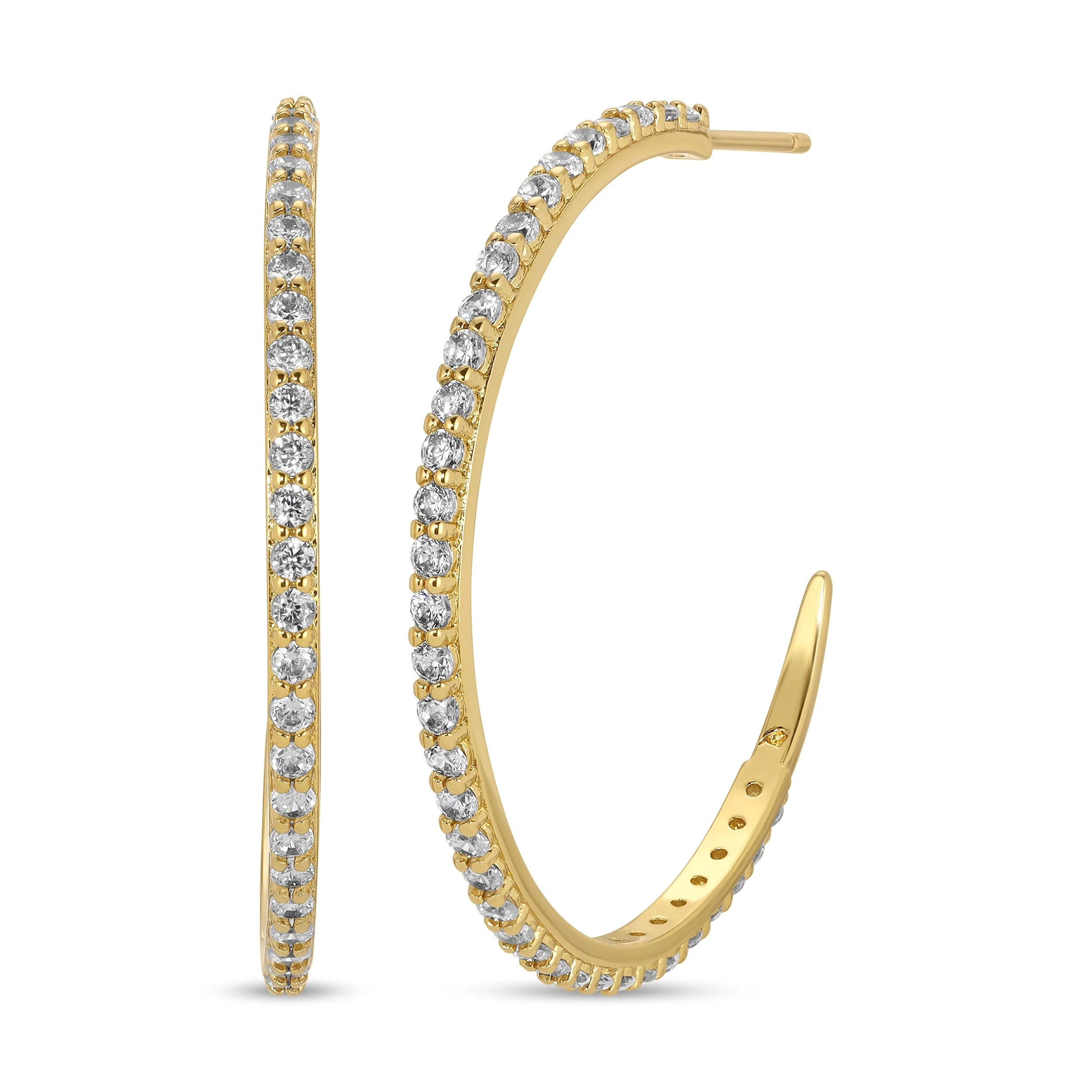 Gold Shimmer Hoops | Meghan Bo Designs