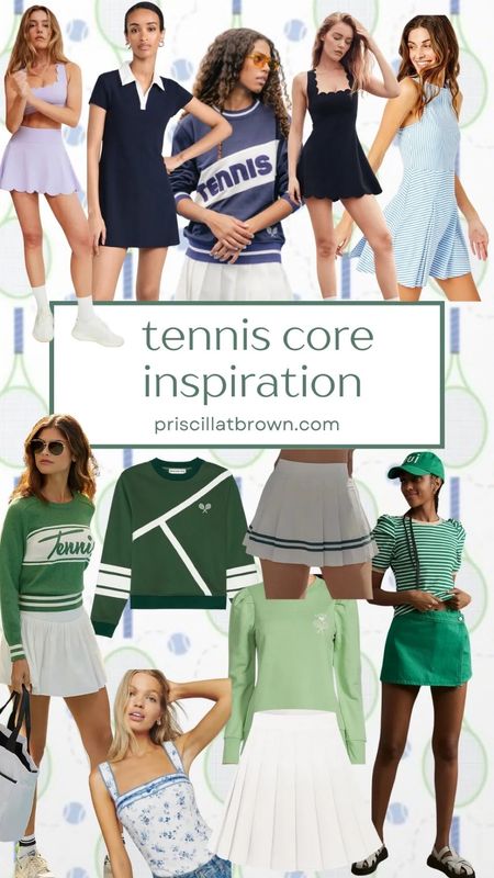 All the tennis core aesthetic inspiration! 

#LTKActive #LTKfindsunder100 #LTKSeasonal