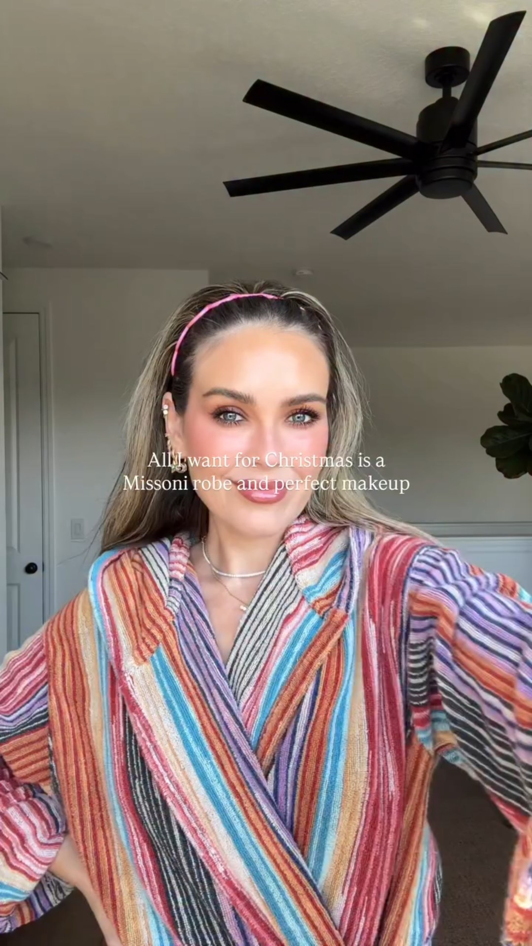 Blush Patrick ta not too much 
Lip liner mufe wherever walnut 
Gloss tom ford Casablanca 

Wear a m in missoni robe! 

#LTKBeauty #LTKgrwm #LTKFindsUnder50