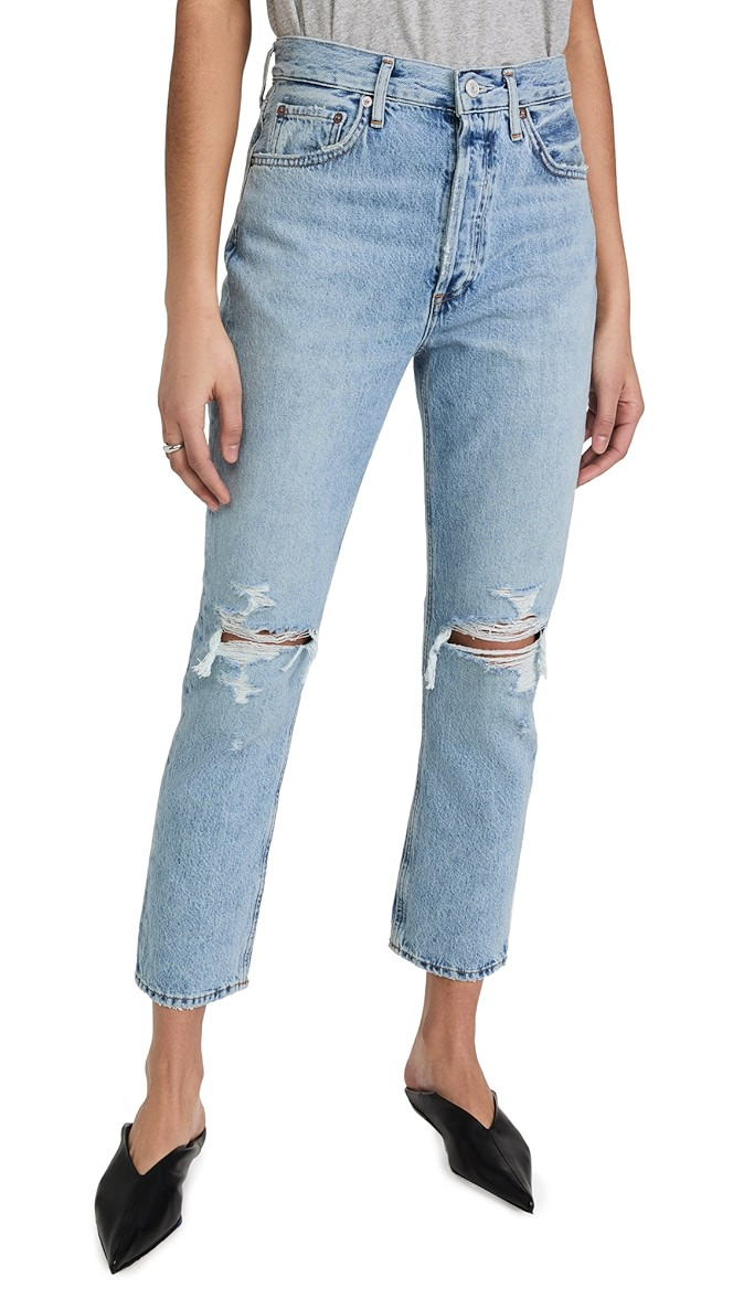 Riley Distressed Crop Jeans | Shopbop