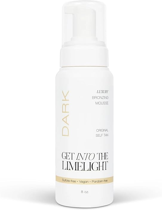 Get Into The Limelight Original, Dark Self Tanner, Sunless Tanning Mousse Develops in 8+ Hours, 8... | Amazon (US)
