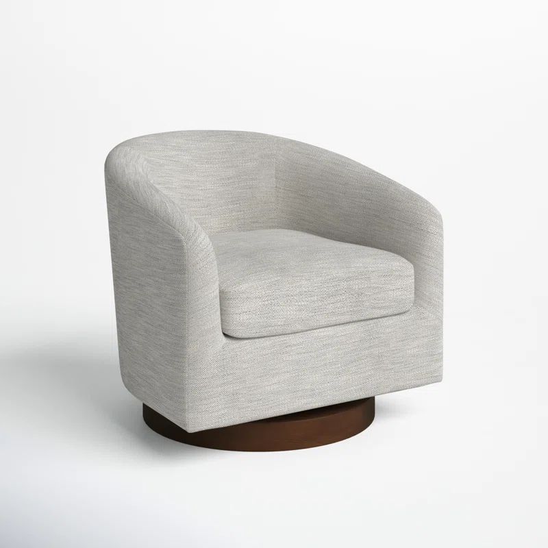 Bennett Upholstered Swivel Barrel Chair | Wayfair North America